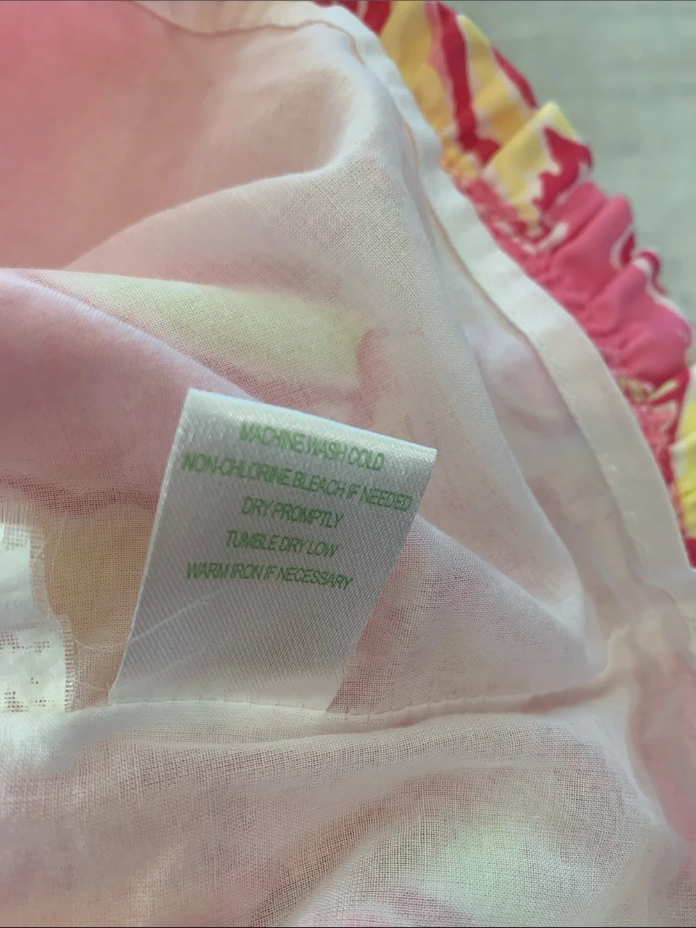 Lilly Pulitzer Pink Floral Print Mini Skirt with Yellow Accents